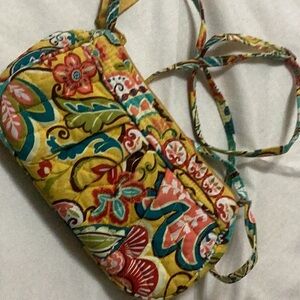 Vera Bradley Yellow Quilted Floral Crossbody Provençal size 9 X 5-5